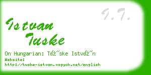 istvan tuske business card